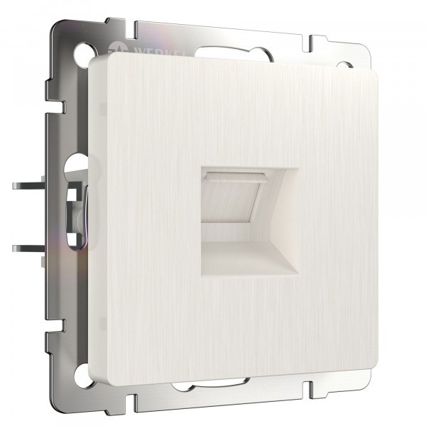 Розетка Ethernet RJ-45 /W1181013 (перламутровый рифленый)