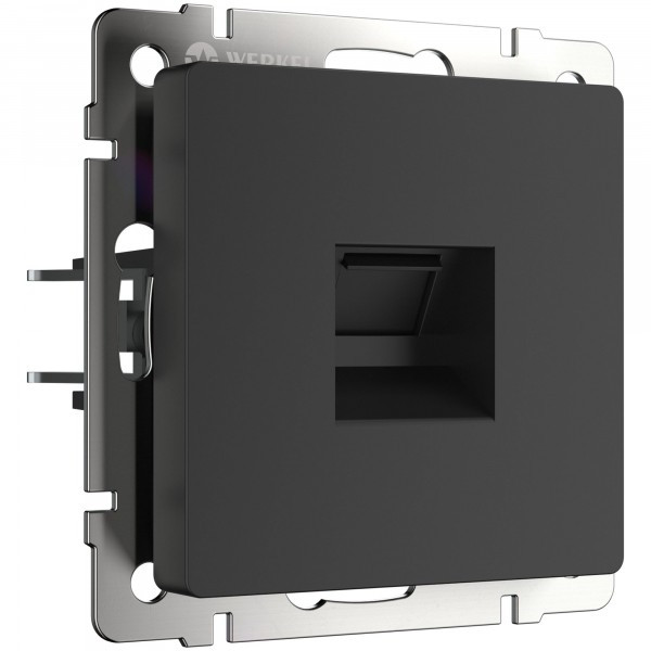 Розетка Ethernet RJ-45 /W1181008 (черный матовый)