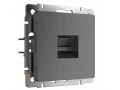 Розетка Ethernet RJ-45 /W1181004 (графит рифленый)