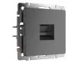 Розетка Ethernet RJ-45 /W1181004 (графит рифленый)