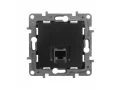 Розетка RJ45 5E UTP антрацит ETIKA /672641/