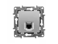 Розетка RJ45 5Е UTP алюминий ETIKA /672441/