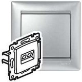 Розетка RJ45 алюминий Valena /694334/
