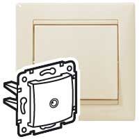 Розетка Valena ТV 2400мГц, слоновая кость