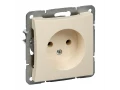 Розетка WDE000241 без заземляющего контакта, механизм Бежевый,Wessen