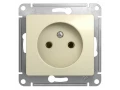 Розетка без заземляющего контакта, 16А,механизм, Бежевый/GSL000241/