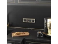 Розетка влагозащищенная с заземлением с защитной крышкой и шторками /W1171208 (черный матовый)