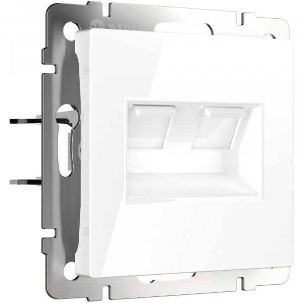 Розетка двойная Ethernet RJ-45 /W1181101 (белая)