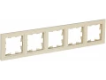 BRITE Рамка 5-местная РУ-5-БрКр бежевый ИЭК