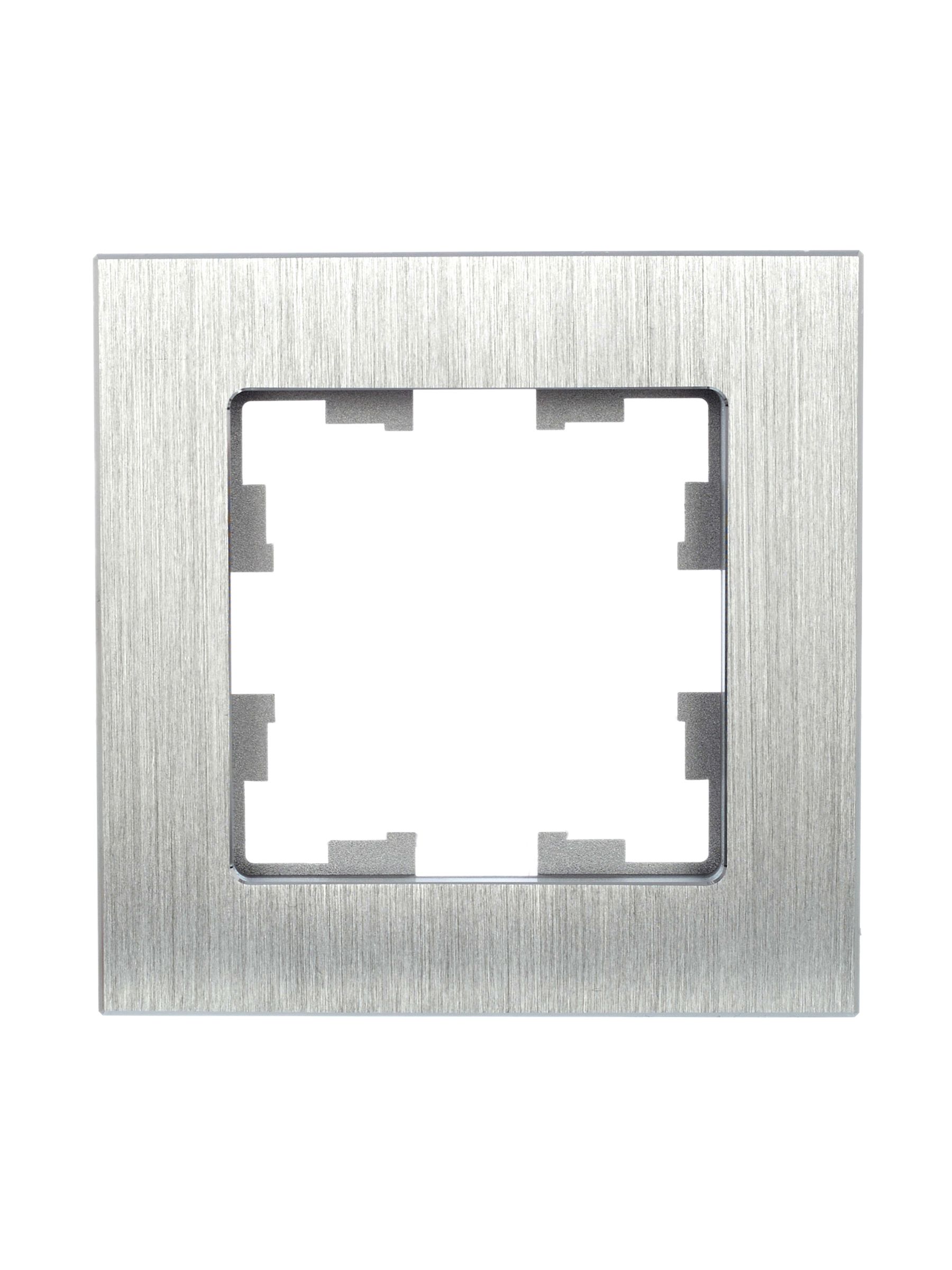 BRITE Рамка 1-местная РУ-1-1-БрA металл алюминий ИЭК