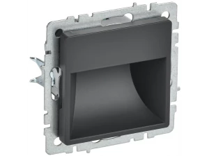 BRITE Посветка светодиодная встраиваемая ПЛ20-БрГ графит  ИЭК