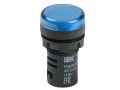 Лампа AD22DS(LED)матрица d=22мм синий 24В AC/DC IEK