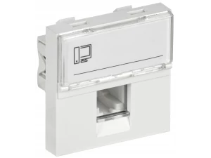 Розетка информационная RJ-45 UTP кат.5e, 2 модуль. РКИ-20-00-П ИЭК