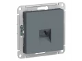 Розетка компьютерная одинарная RJ45, кат. 5Е, механизм, Грифель /ATN000783/