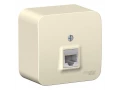 Розетка о/у комп.RJ45 изол. пл., молоч /BLNIA045002/