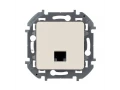 Розетка компьютерная RJ45 6 UTP INSPIRIA, слоновая кость /673826/