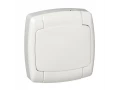 РОНДО IP44 О/У РОЗЕТКА без заземления без шторок, 10А, 250В, БЕЛЫЙ. Россия