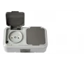 Розетка 2-местная открытой установки IP54, серия ПРАЛЕСКА АКВА, РА16-302(03)