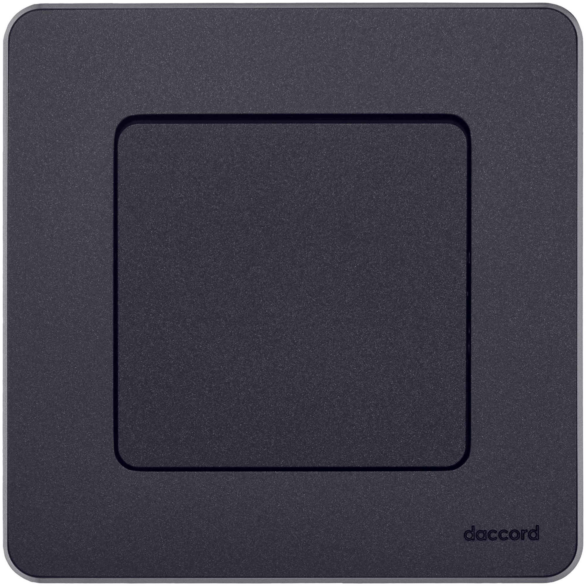 Переключатель 1-клавишный INSPIRIA, антрацит /673653/