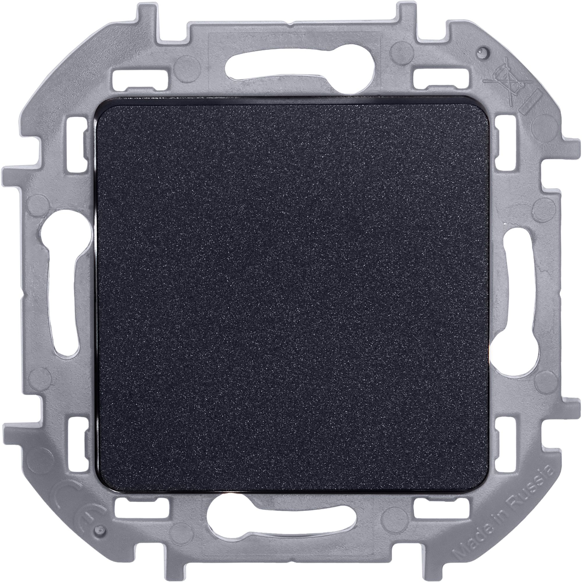 Переключатель 1-клавишный INSPIRIA, антрацит /673653/