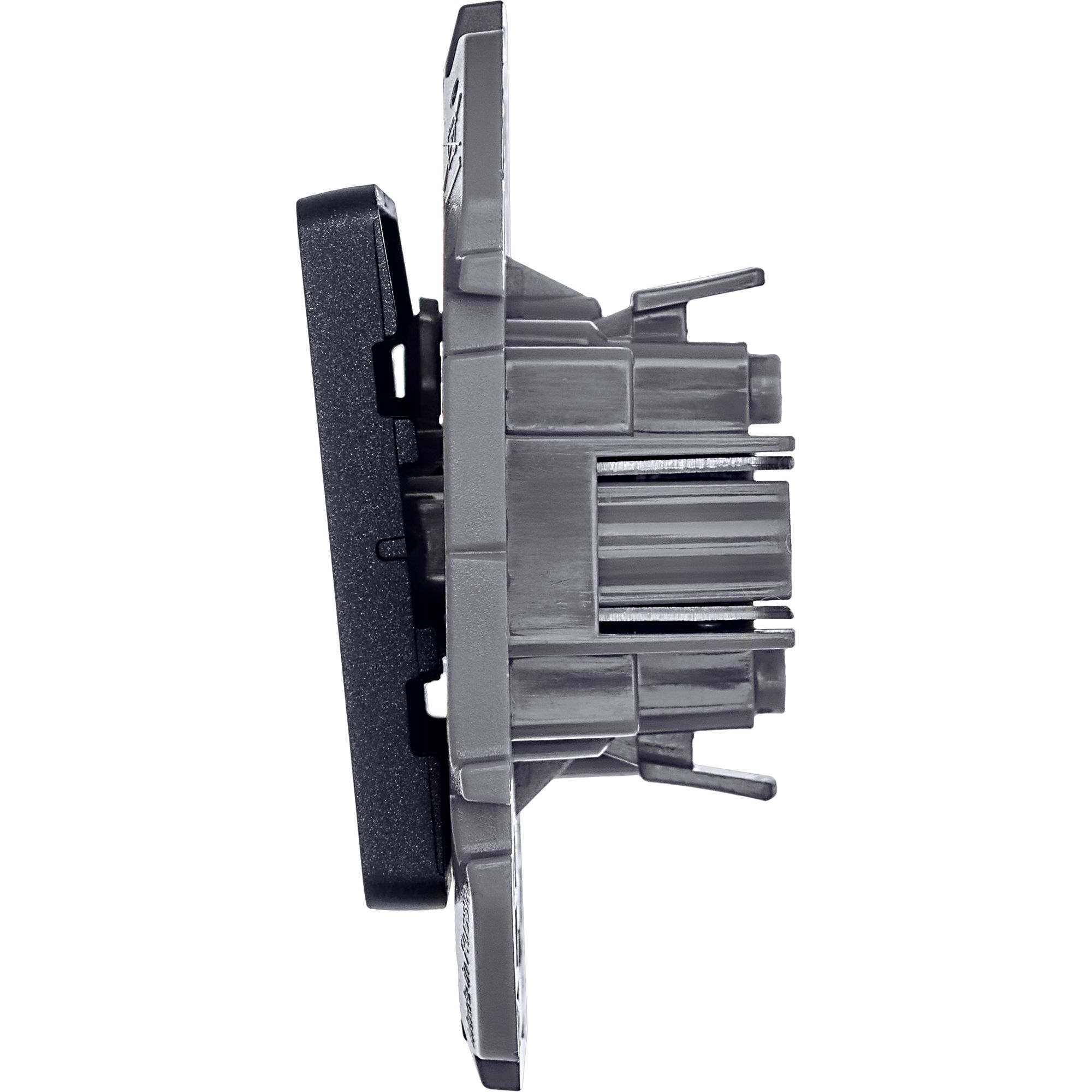 Переключатель 1-клавишный INSPIRIA, антрацит /673653/