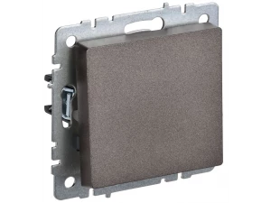 BRITE Выключатель 1-клавишный проходной 10А ВС10-1-6-БрТБ бронза ИЭК