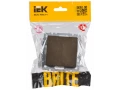 Выключатель 1-клавишный проходной 10А ВС10-1-6-БрТБ бронза BRITE ИЭК