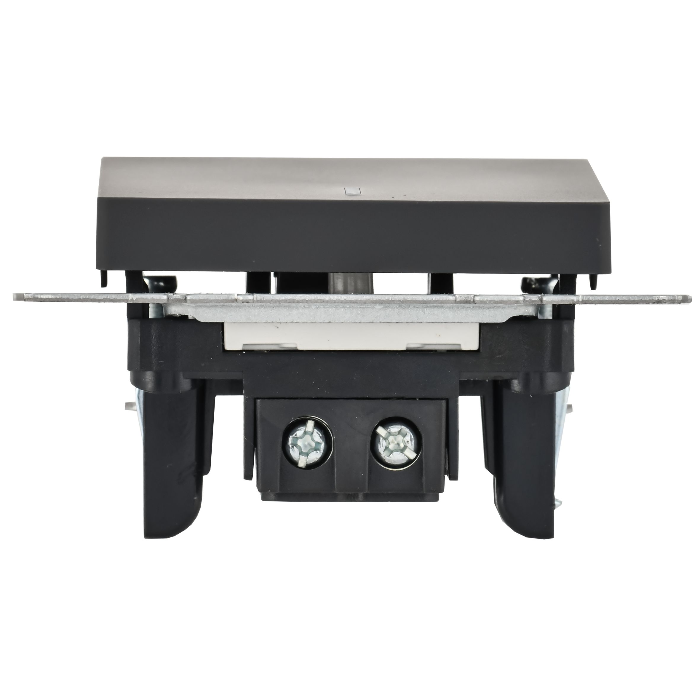 BRITE Выключатель 1-клавишный с индикацией 10А ВС10-1-1-БрГ графит ИЭК