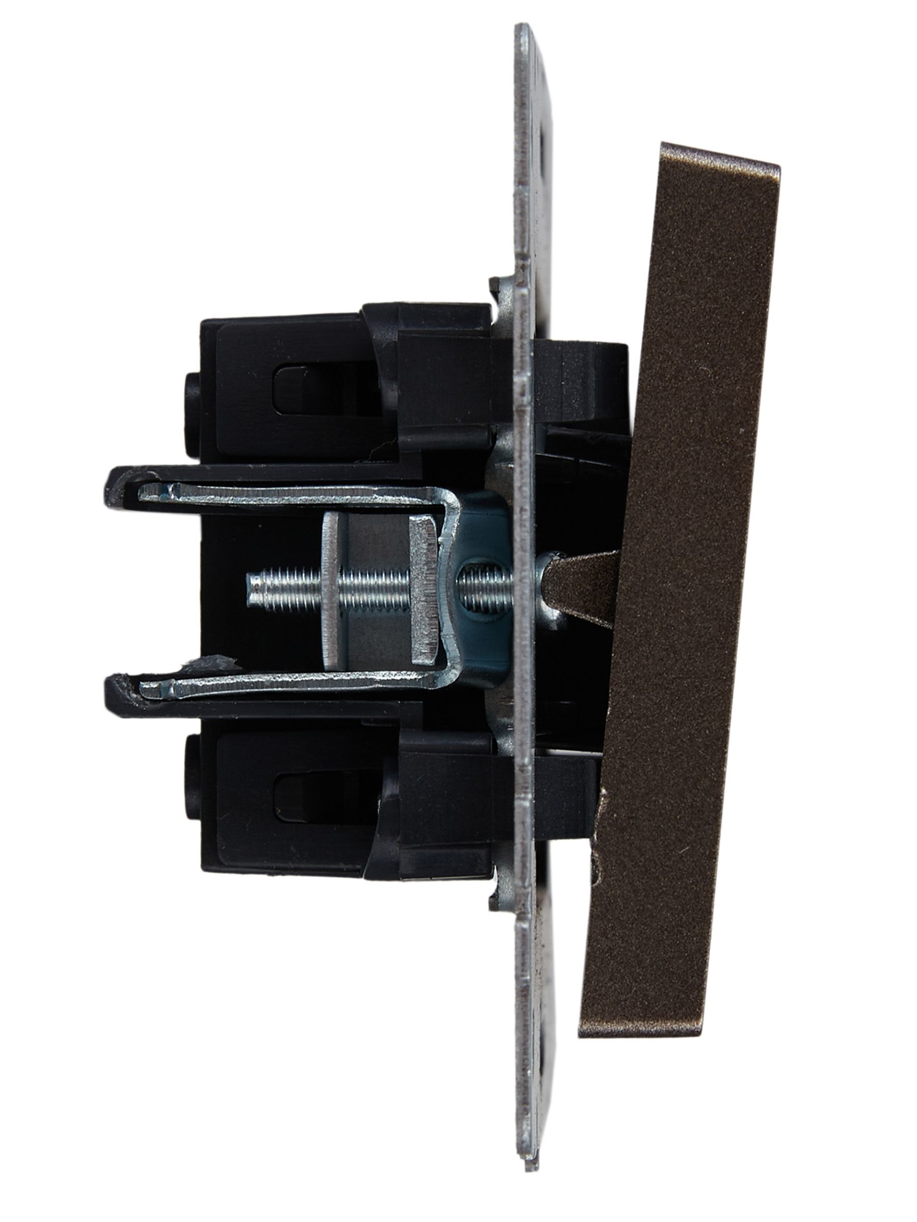 Выключатель 2-клавишный проходной 10А ВС10-2-6-БрТБ бронза BRITE ИЭК