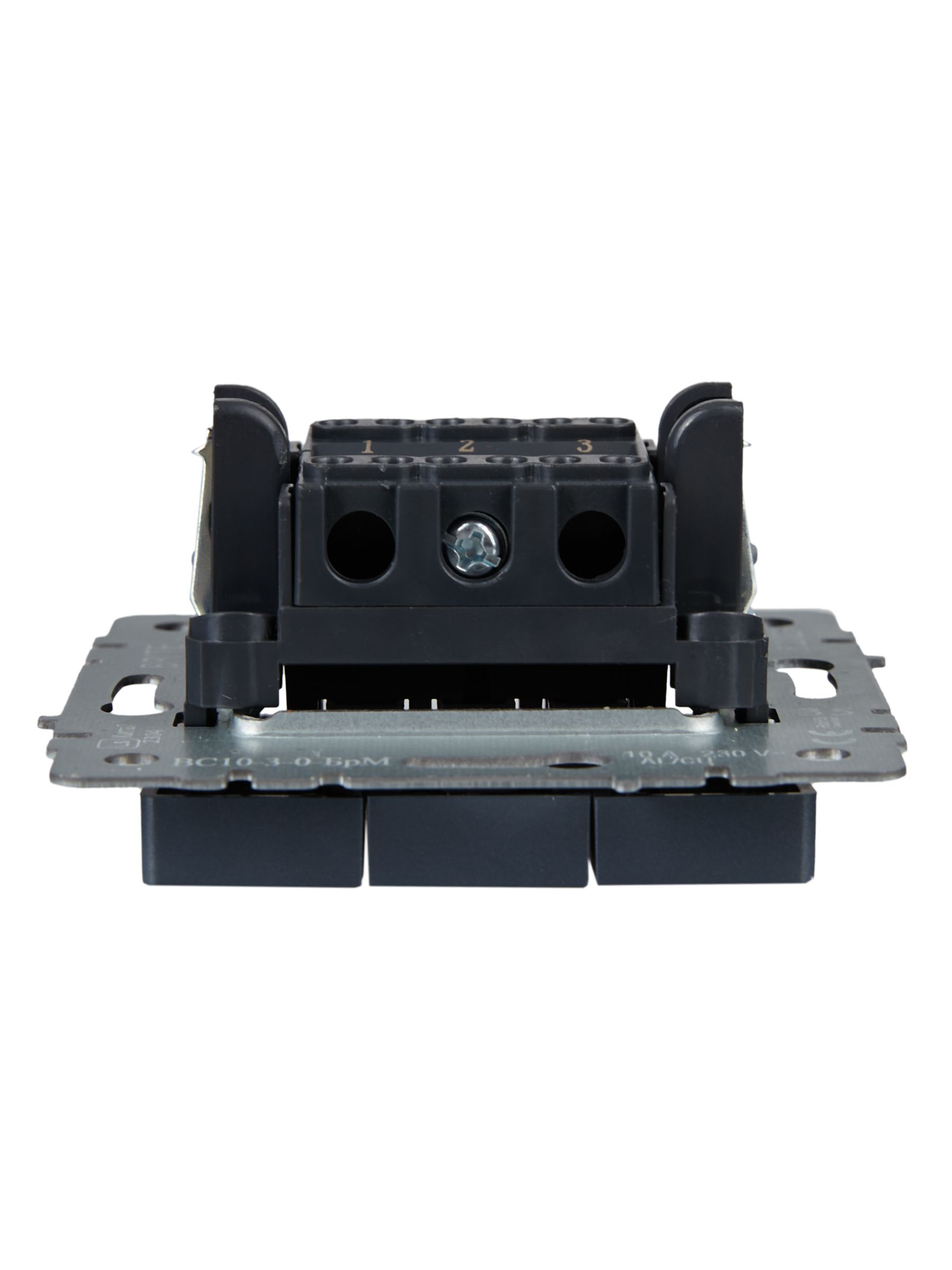 Выключатель 3-клавишный 10А ВС10-3-0-БрМ маренго BRITE ИЭК