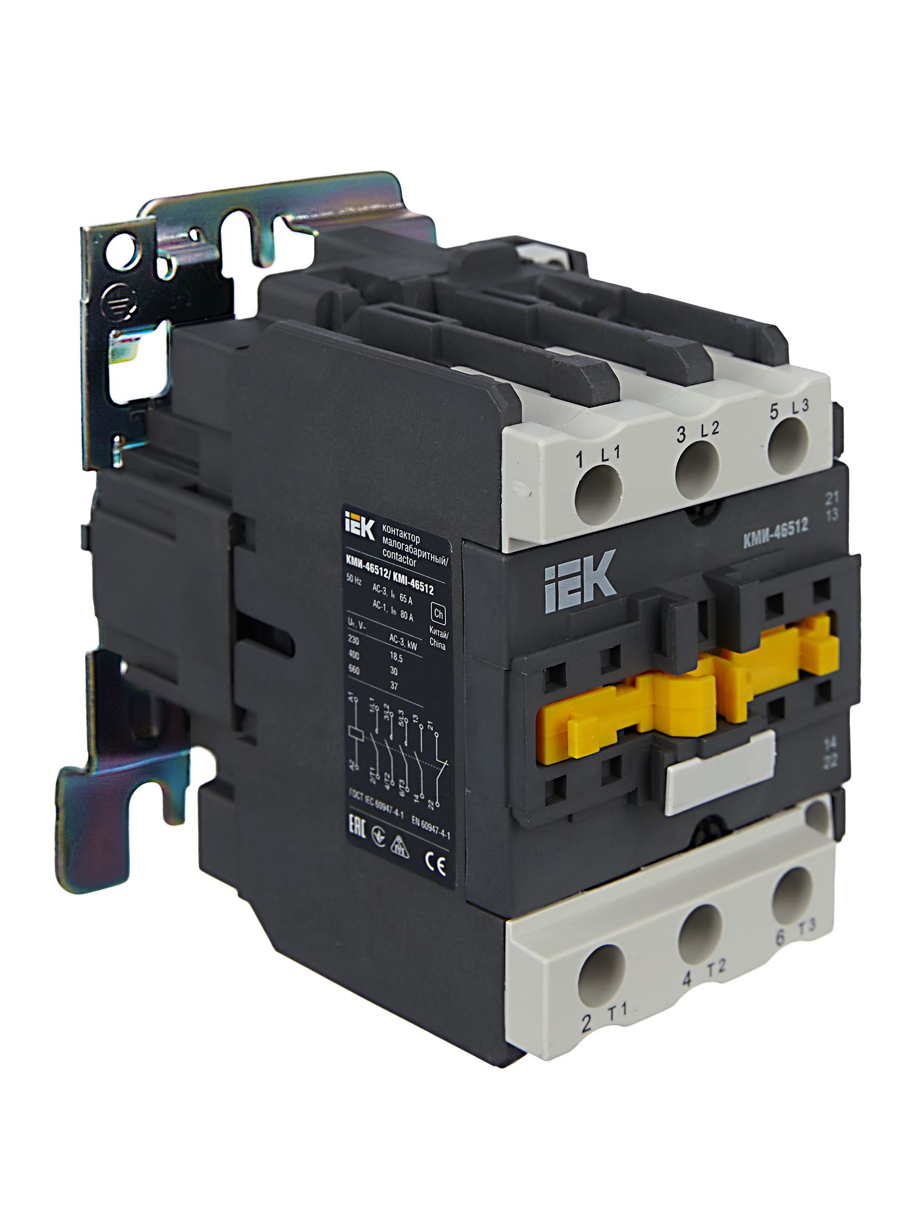 Контактор КМИ-46512 65А 230В/АС3 1НО;1НЗ ИЭК