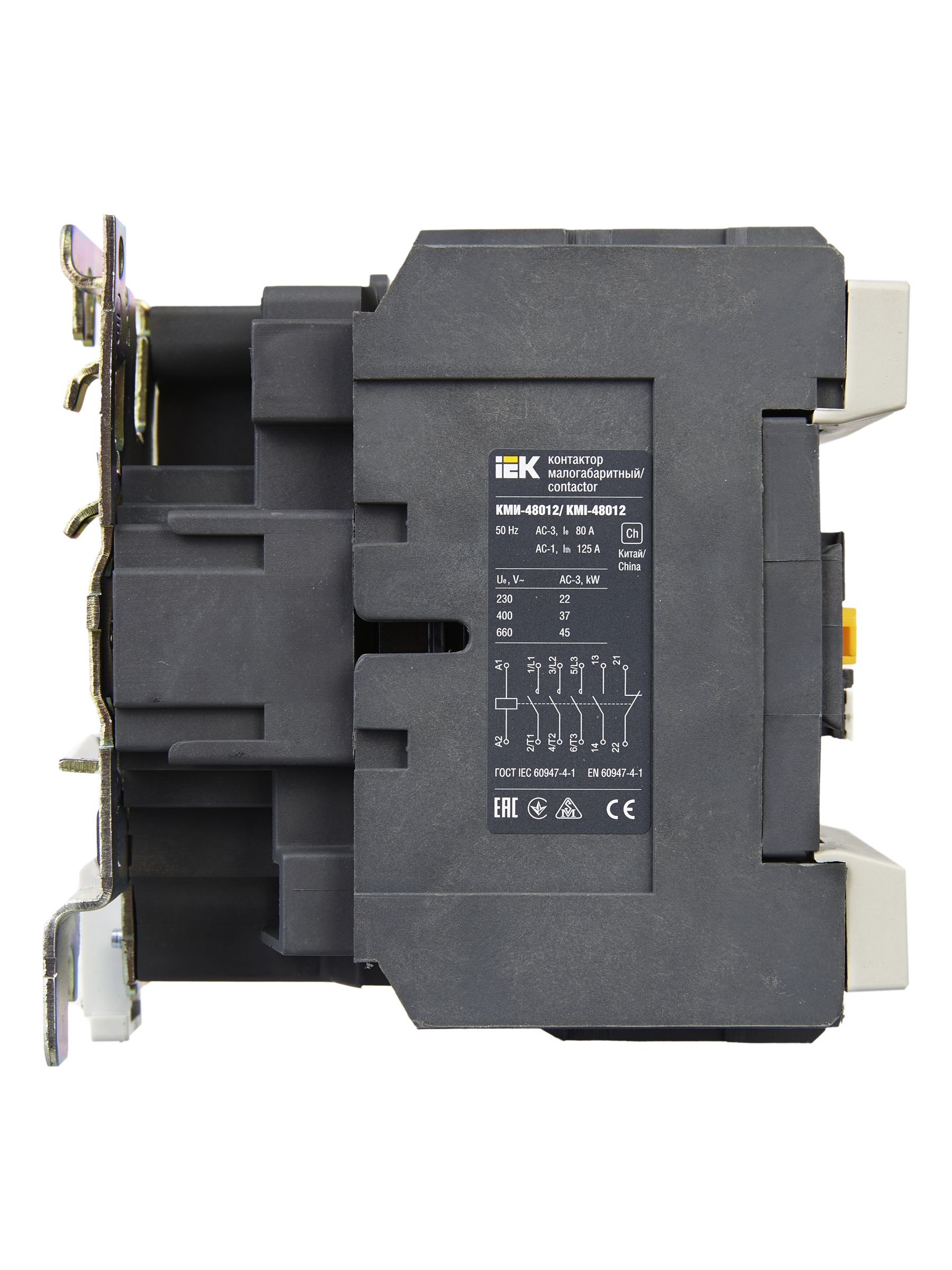Контактор КМИ-48012 80А 230В/АС3 1НО ИЭК