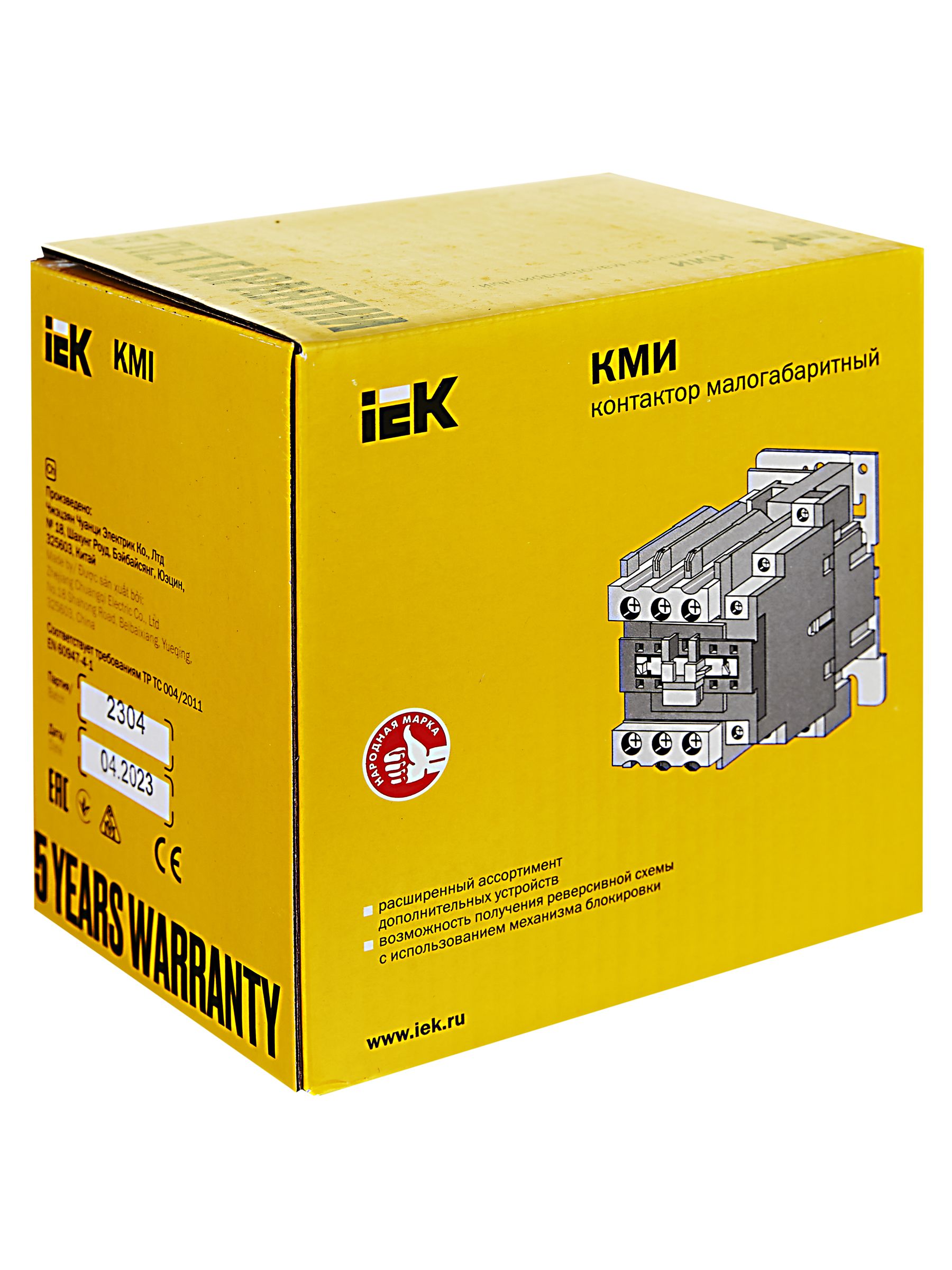 Контактор КМИ-48012 80А 230В/АС3 1НО ИЭК