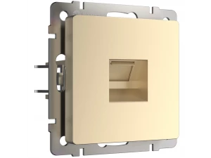 Розетка телефонная RJ-11 /WL11-RJ-11 (шампань)