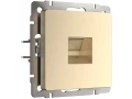 Розетка телефонная RJ-11 /WL11-RJ-11 (шампань)