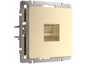 Розетка телефонная RJ-11 /WL11-RJ-11 (шампань)