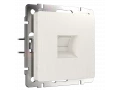 Розетка телефонная RJ-11 /WL13-RJ-11 (перламутровый рифленый)