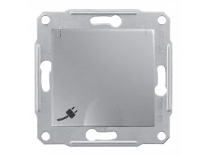 Розетка с/з с/ш с крыш., алюм SDN3100160