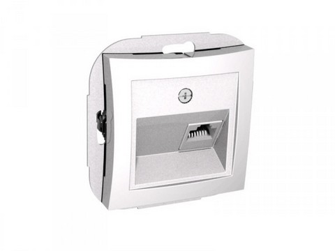 Розетка телефонная RJ11 белая WDE000181 Wessen