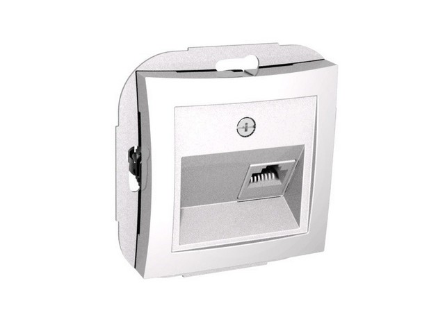 Розетка телефонная RJ11 белая WDE000181 Wessen