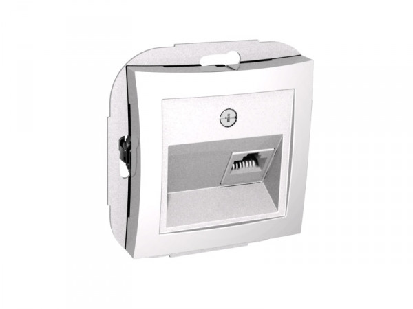 Розетка телефонная RJ11 белая WDE000181 Wessen
