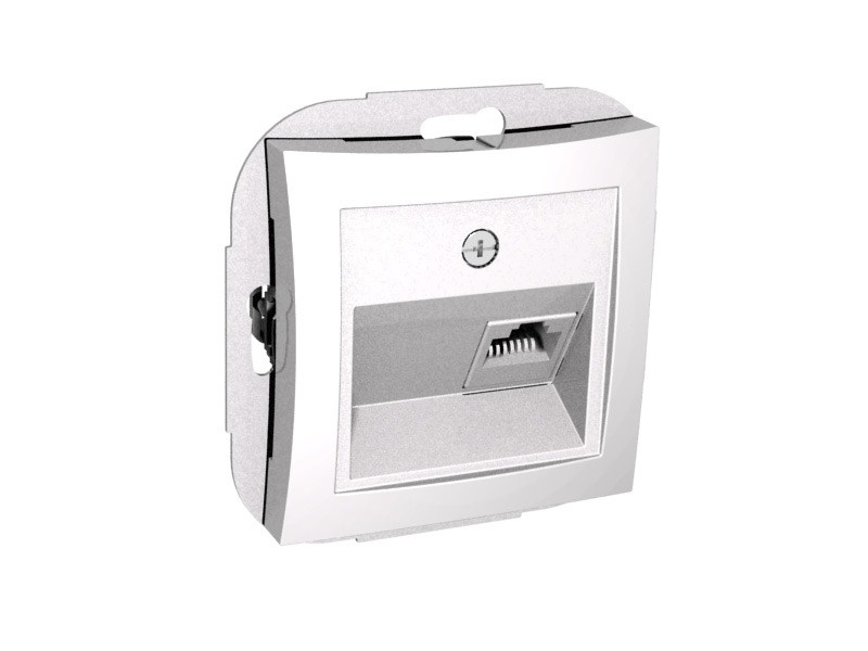 Розетка телефонная RJ11 белая WDE000181 Wessen