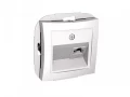 Розетка телефонная RJ11 белая WDE000181 Wessen