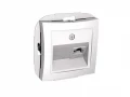 Розетка телефонная RJ11 белая WDE000181 Wessen