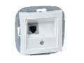Розетка телефонная RJ11 белая WDE000181 Wessen
