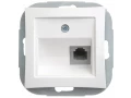 Розетка телефонная RJ11 белая WDE000181 Wessen