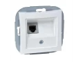 Розетка телефонная RJ11 белая WDE000181 Wessen
