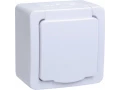 Розетка РСб20-3-ГПБб 1м с з/к о/у IP54 (цвет крышки:белый) ГЕРМЕС PLUS ИЭК