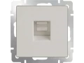 Розетка телефонная RJ-11 /WL03-RJ-11 (слоновая кость)