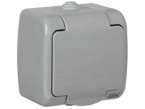 Розетка РСш12-2-А 1-ая с з/к откр. уст. 16А IP54 AQUATIC ИЭК
